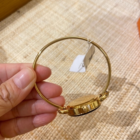 TORY BURCH The Miller Gold-Tone Stainless Bangle Bracelet Watch TBW6015 - Picture 7 of 16